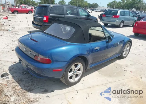 2002 BMW Z3 2.5I from USA, damaged, VIN 4USCN33402LK52485